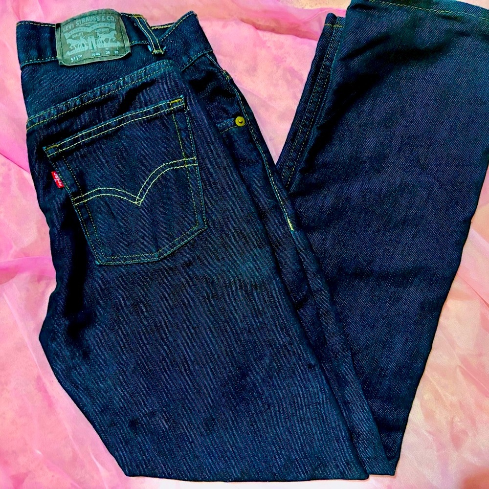 Levi's Dark Blue Bootcut Jeans for Men